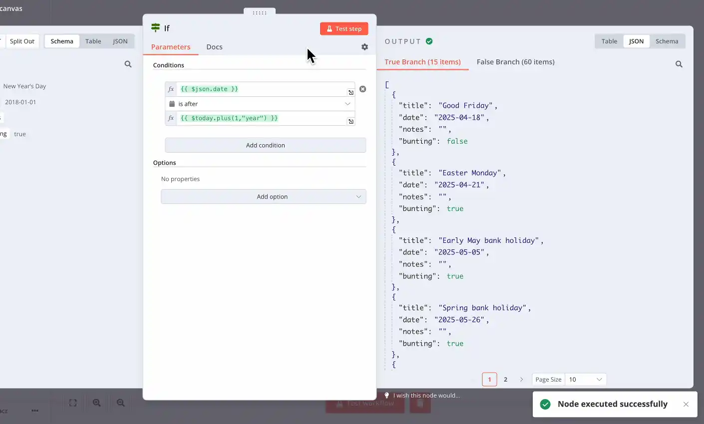 N8N editor em ação